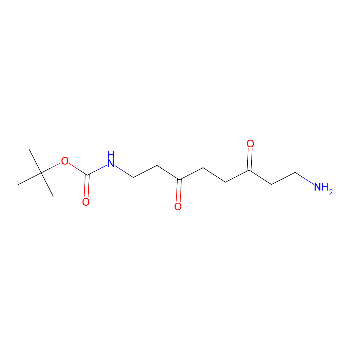 tert-butyl N-(8-amino-3,6-dioxo-octyl)carbamate molecular structure, CAS 1958089-18-3