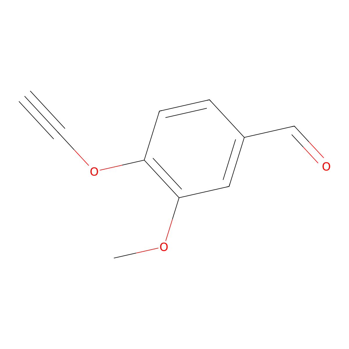 4-(Ethynyloxy)-3-methoxybenzaldehyde molecular structure, CAS 1958100-59-8