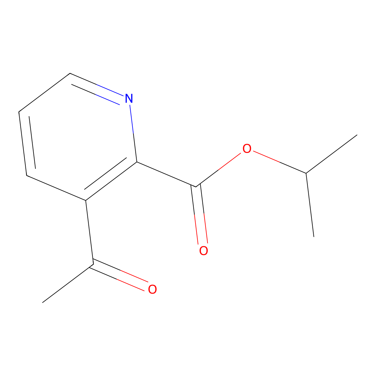Isopropyl 3-Acetylpyridine-2-carboxylate molecular structure, CAS 195812-68-1