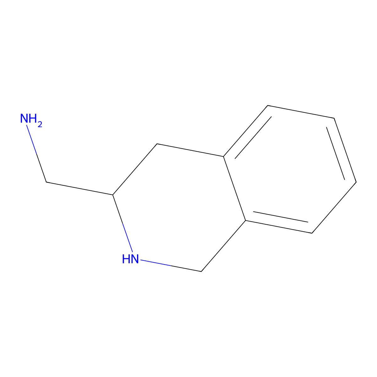 (S)-(1,2,3,4-tetrahydroisoquinolin-3-yl)methanamine molecular structure, CAS 195832-21-4