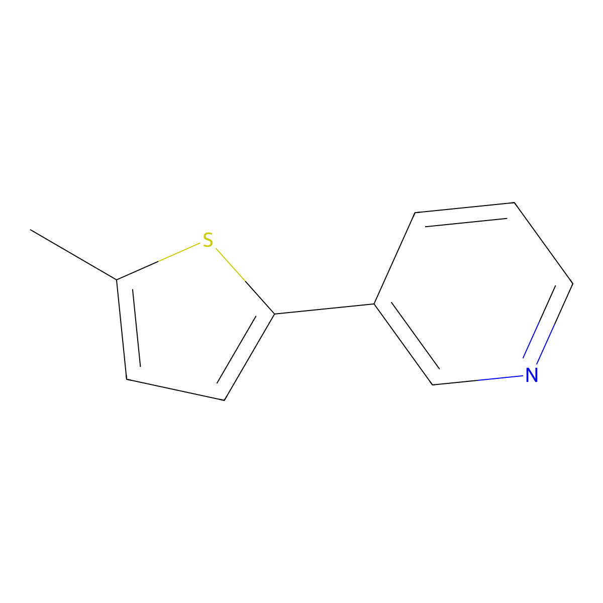 3-(5-Methylthiophen-2-yl)pyridine molecular structure, CAS 195832-59-8