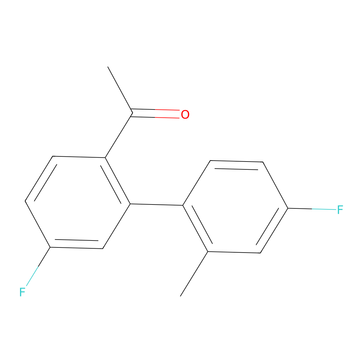 1-(4',5-Difluoro-2'-methyl-[1,1'-biphenyl]-2-yl)ethanone molecular structure, CAS 1958514-50-5