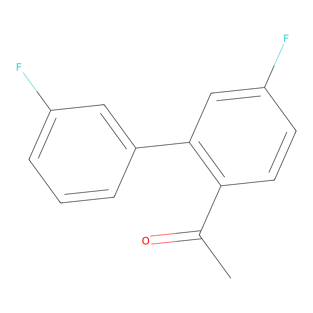 1-(3',5-Difluoro-[1,1'-biphenyl]-2-yl)ethanone molecular structure, CAS 1958514-53-8