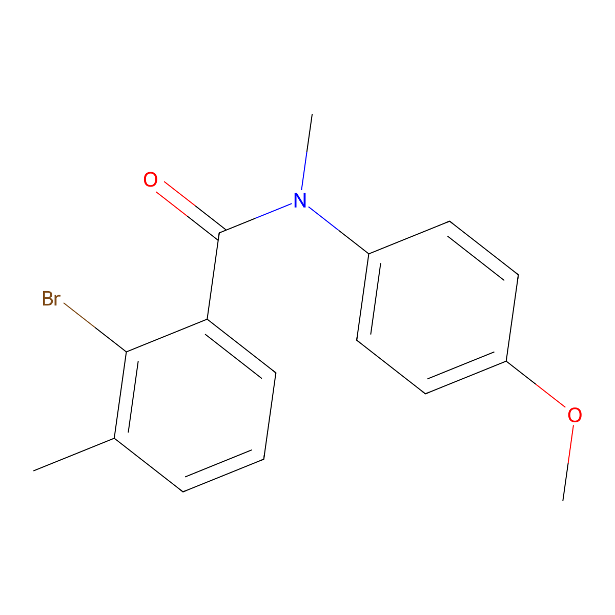 2-Bromo-N-(4-methoxyphenyl)-N,3-dimethylbenzamide molecular structure, CAS 1959180-68-7