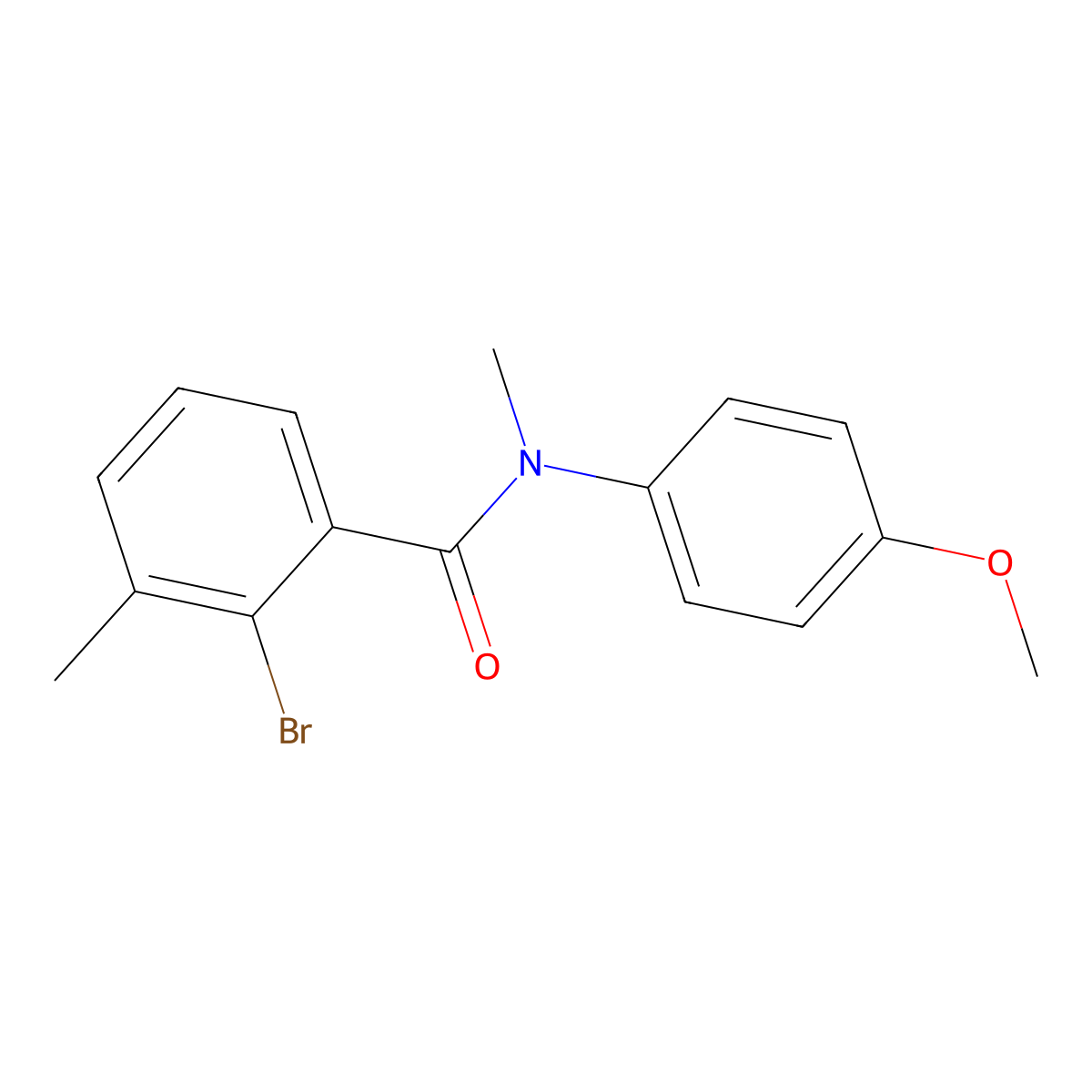 2-Bromo-N-(4-methoxyphenyl)-N,3-dimethylbenzamide molecular structure, CAS 1959180-68-7
