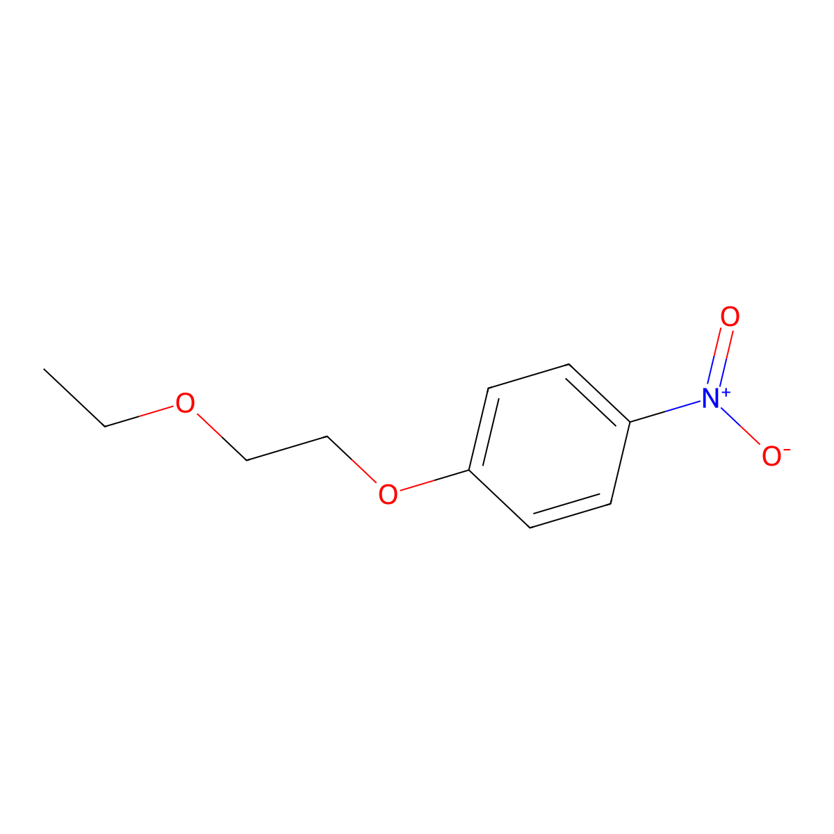 1-(2-Ethoxyethoxy)-4-nitrobenzene molecular structure, CAS 19594-21-9