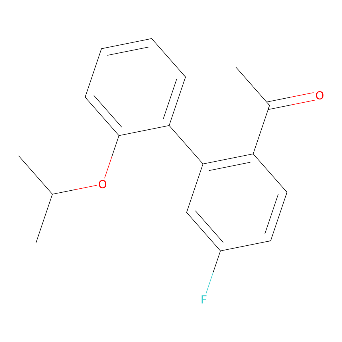 1-[5-Fluoro-2'-(1-methylethoxy)[1,1'-biphenyl]-2-yl]ethanone molecular structure, CAS 1959431-27-6