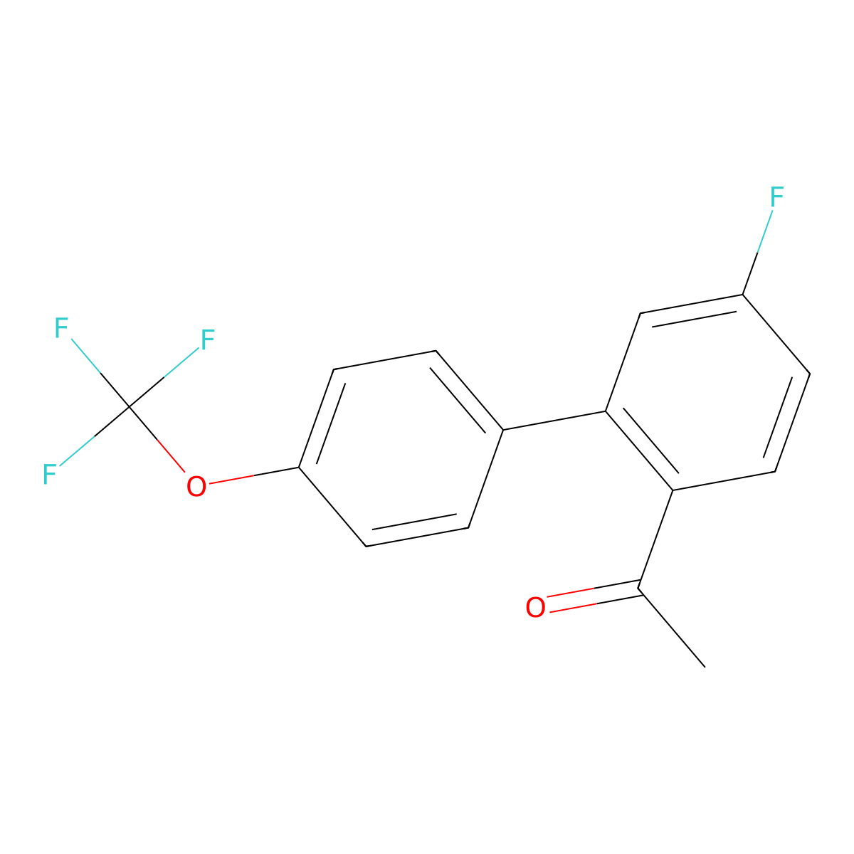 1-(5-Fluoro-4'-(trifluoromethoxy)-[1,1'-biphenyl]-2-yl)ethanone molecular structure, CAS 1959432-06-4