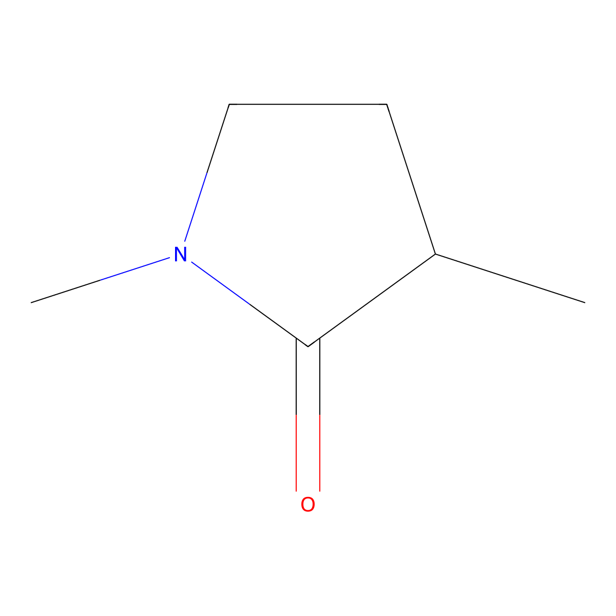 1,3-Dimethylpyrrolidin-2-one molecular structure, CAS 19597-07-0