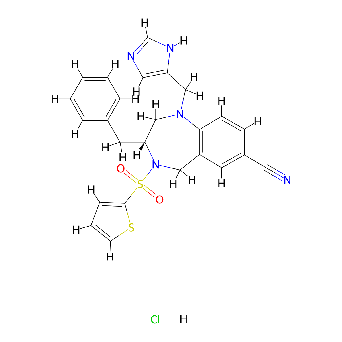 BMS-214662 hydrochloride molecular structure, CAS 195981-08-9