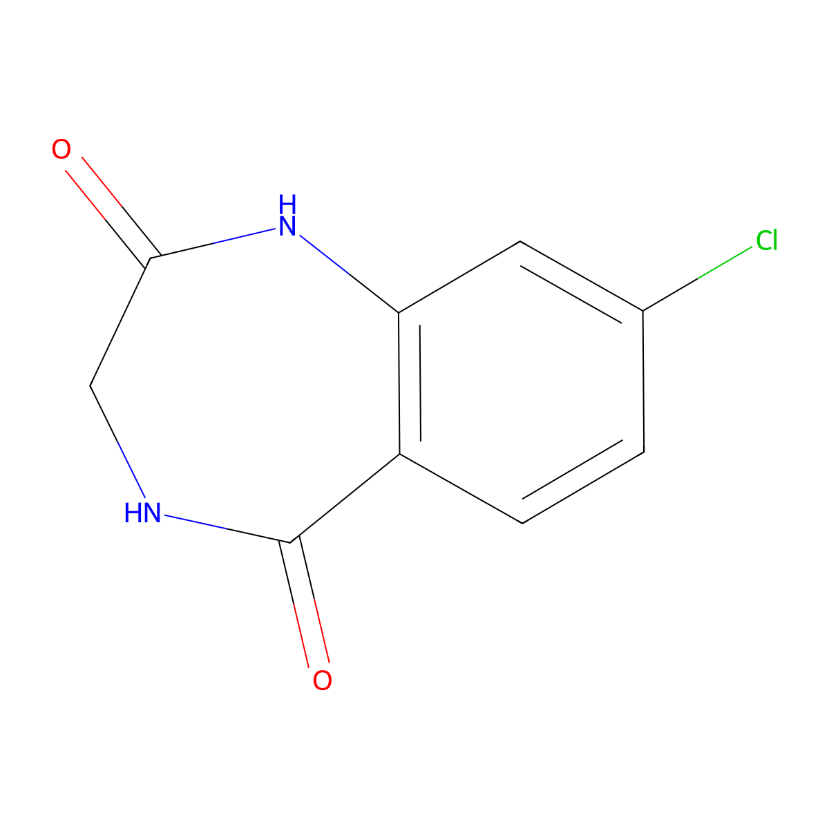 8-Chloro-3,4-dihydro-1h-benzo[e][1,4]diazepine-2,5-dione molecular structure, CAS 195983-60-9