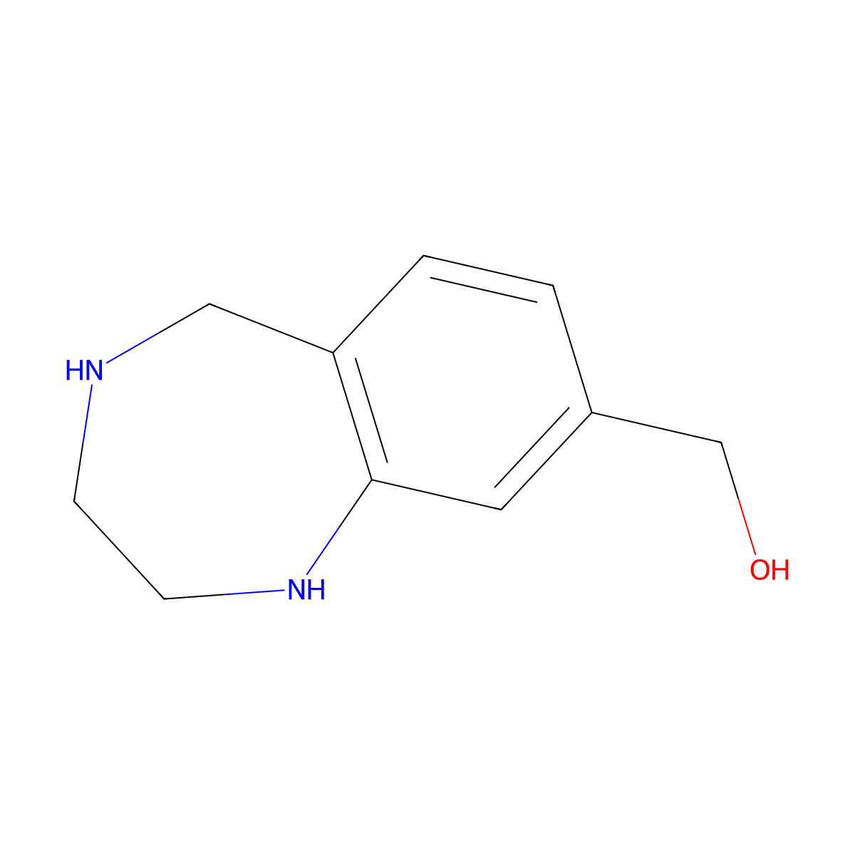 8-Hydroxymethyl-2,3,4,5-tetrahydro-1H-benzo[e][1,4]diazepin molecular structure, CAS 195985-15-0