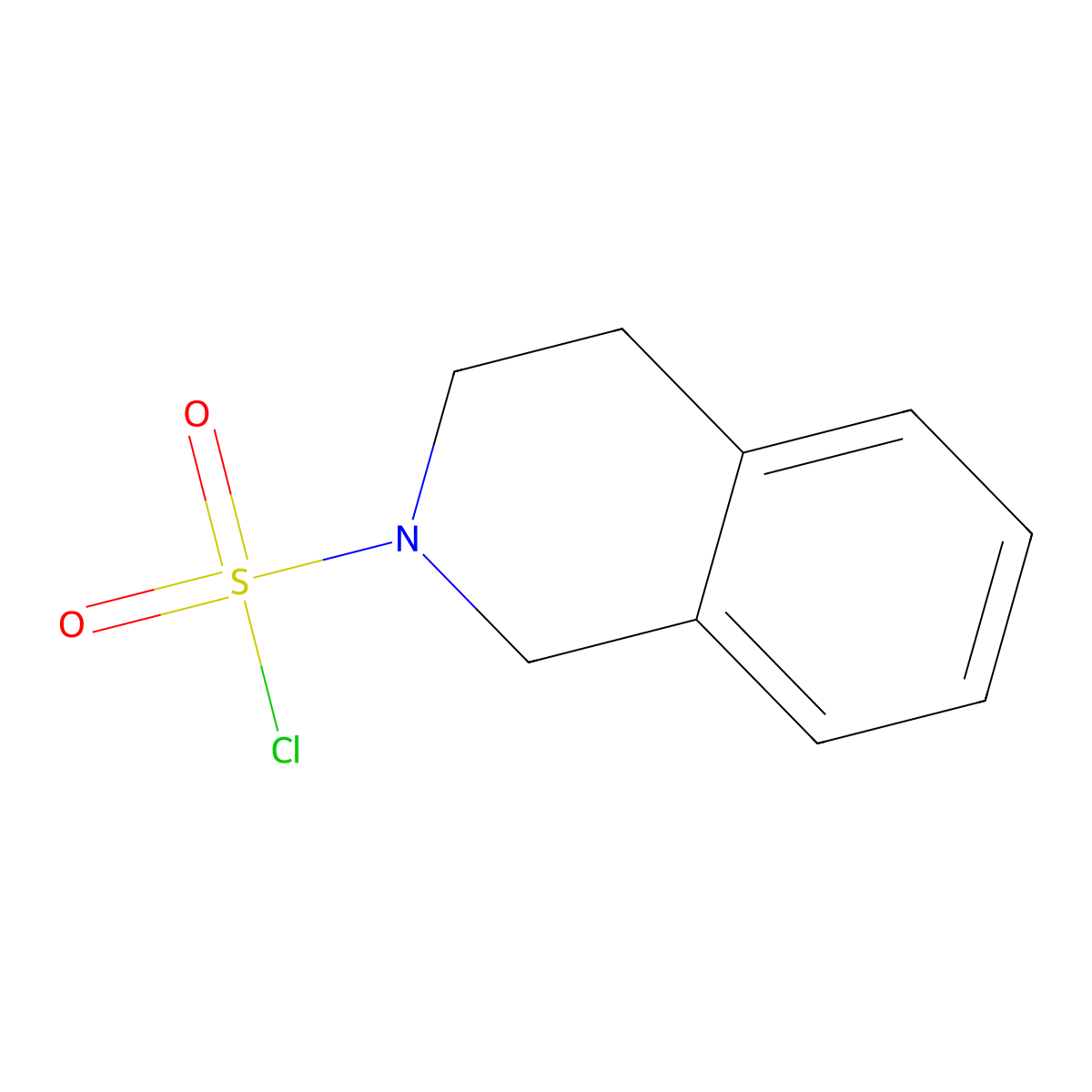 3,4-dihydroisoquinoline-2(1H)-sulfonyl chloride molecular structure, CAS 195987-27-0