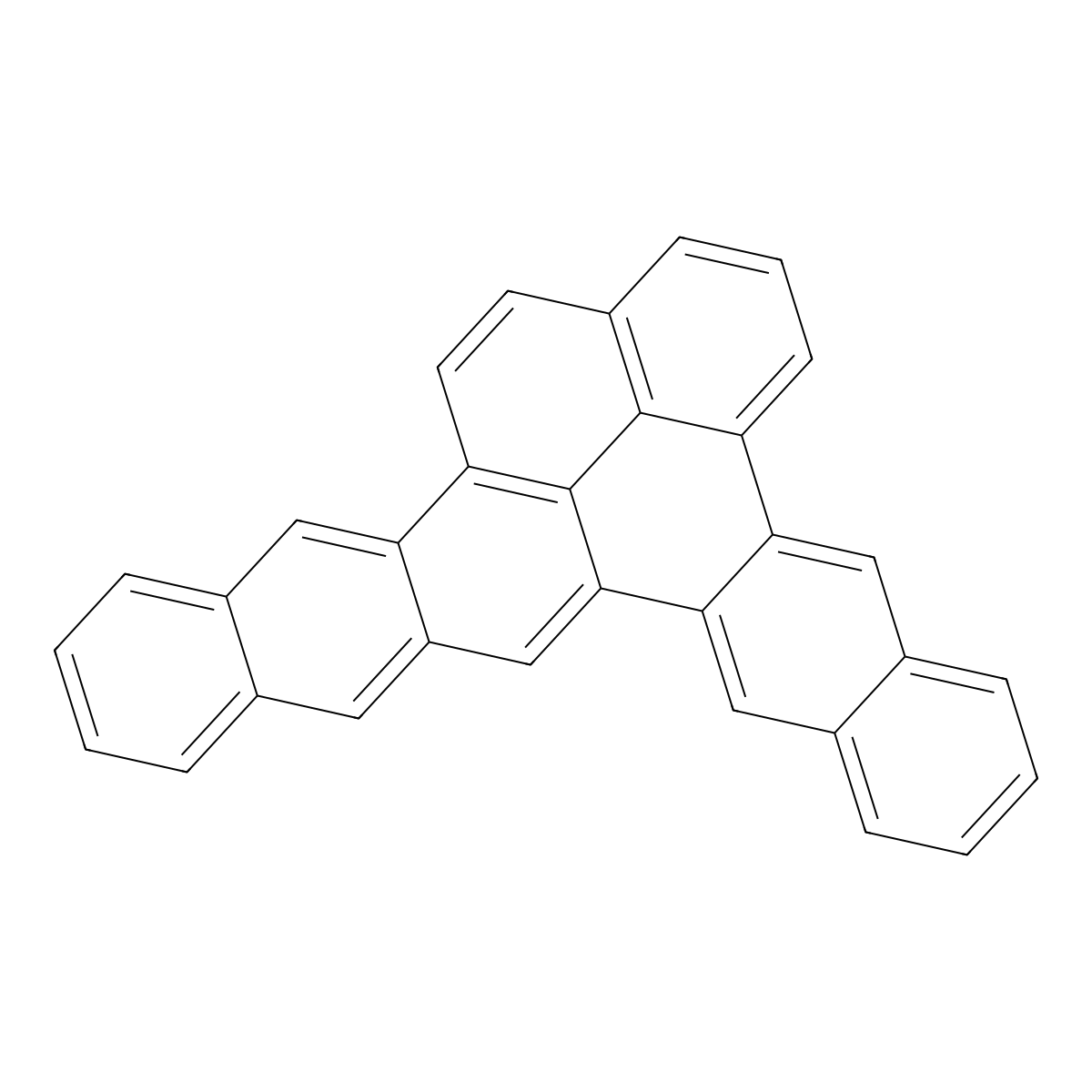 Naphtho(8,1,2-hij)hexaphene molecular structure, CAS 196-27-0