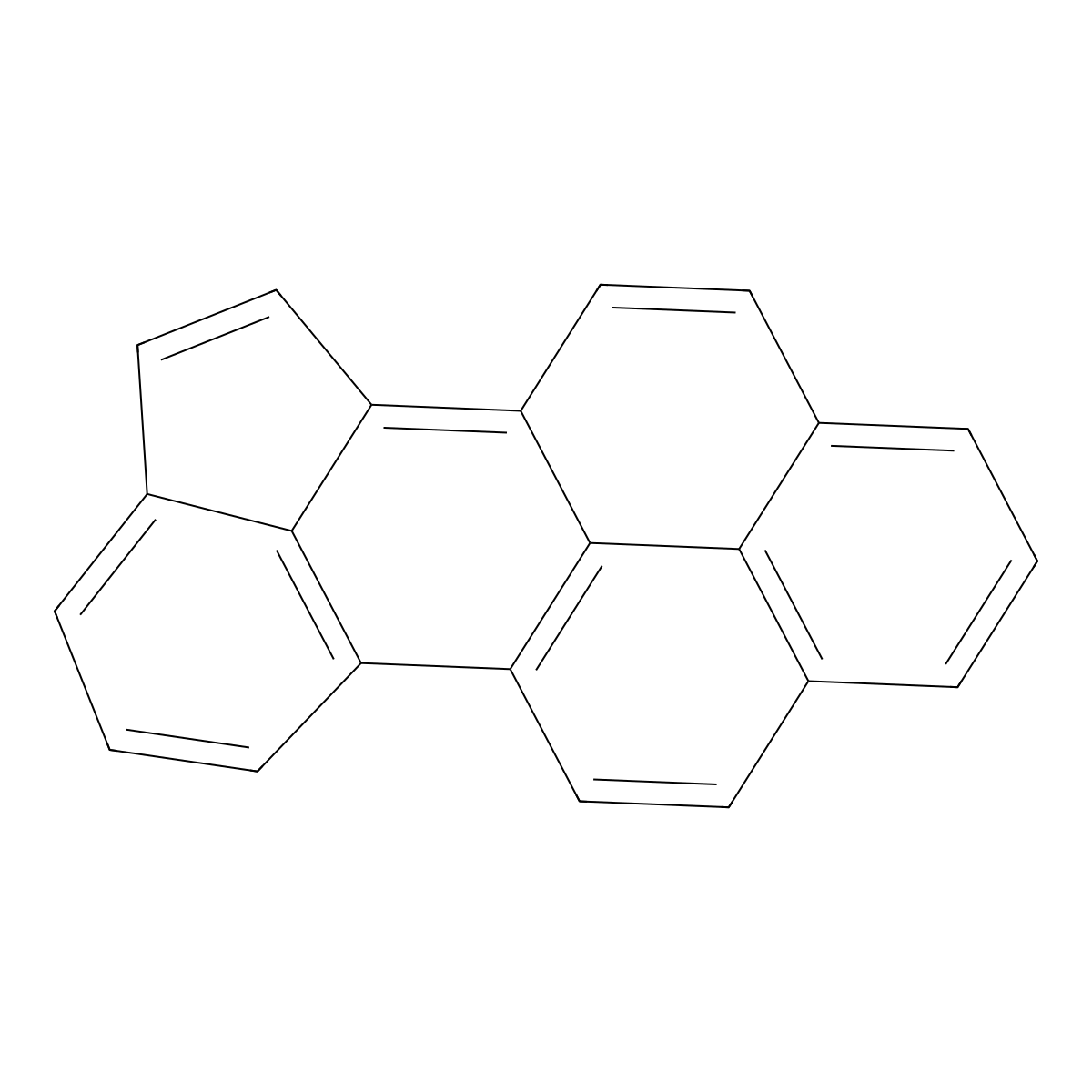 Naphtho(2,1,8-hij)acephenanthrylene molecular structure, CAS 196-77-0
