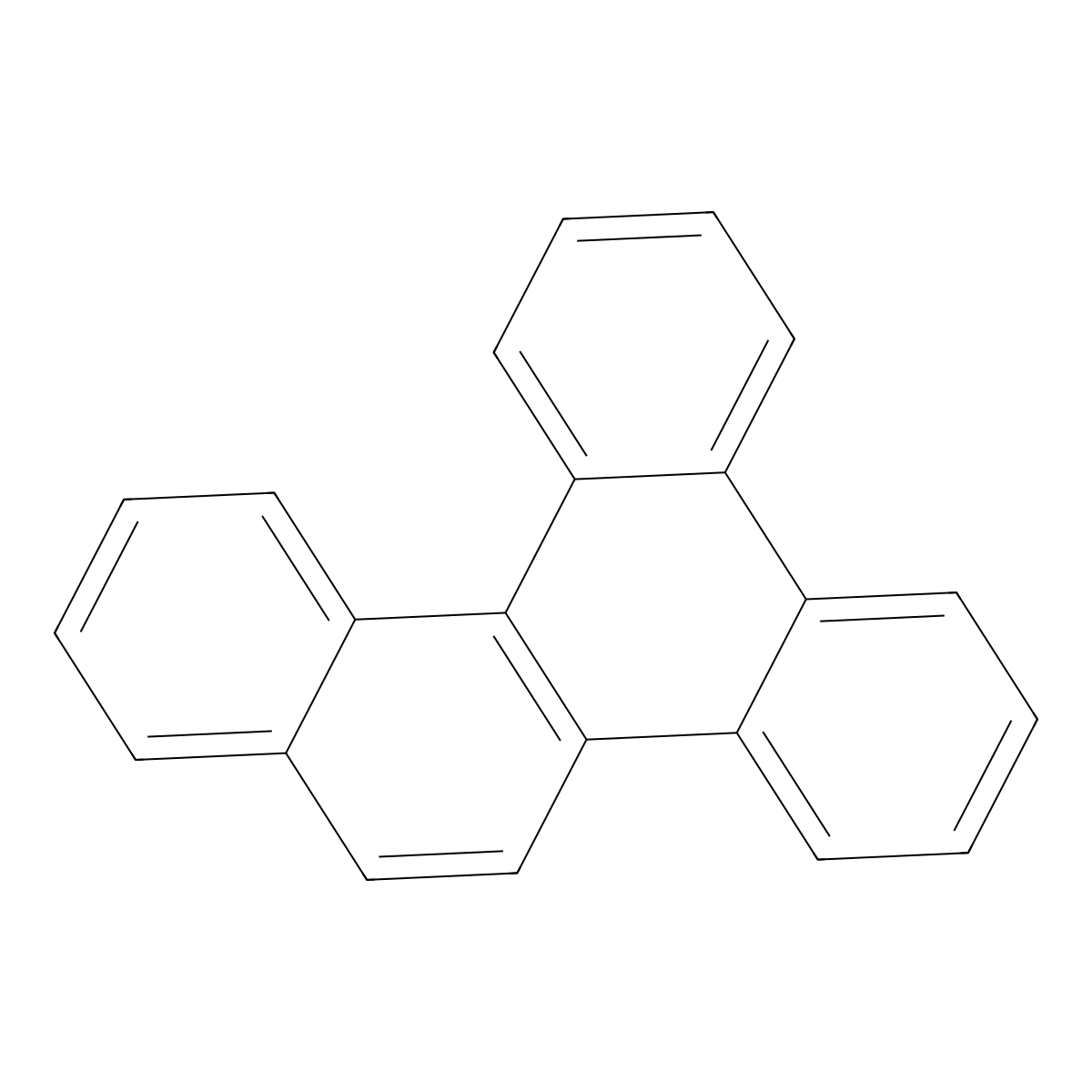 Benzo(G)chrysene molecular structure, CAS 196-78-1
