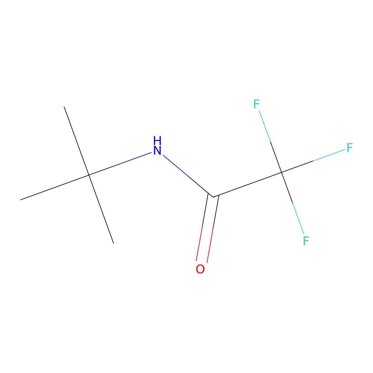 N-tert-Butyl-2,2,2-trifluoroacetamide molecular structure, CAS 1960-29-8