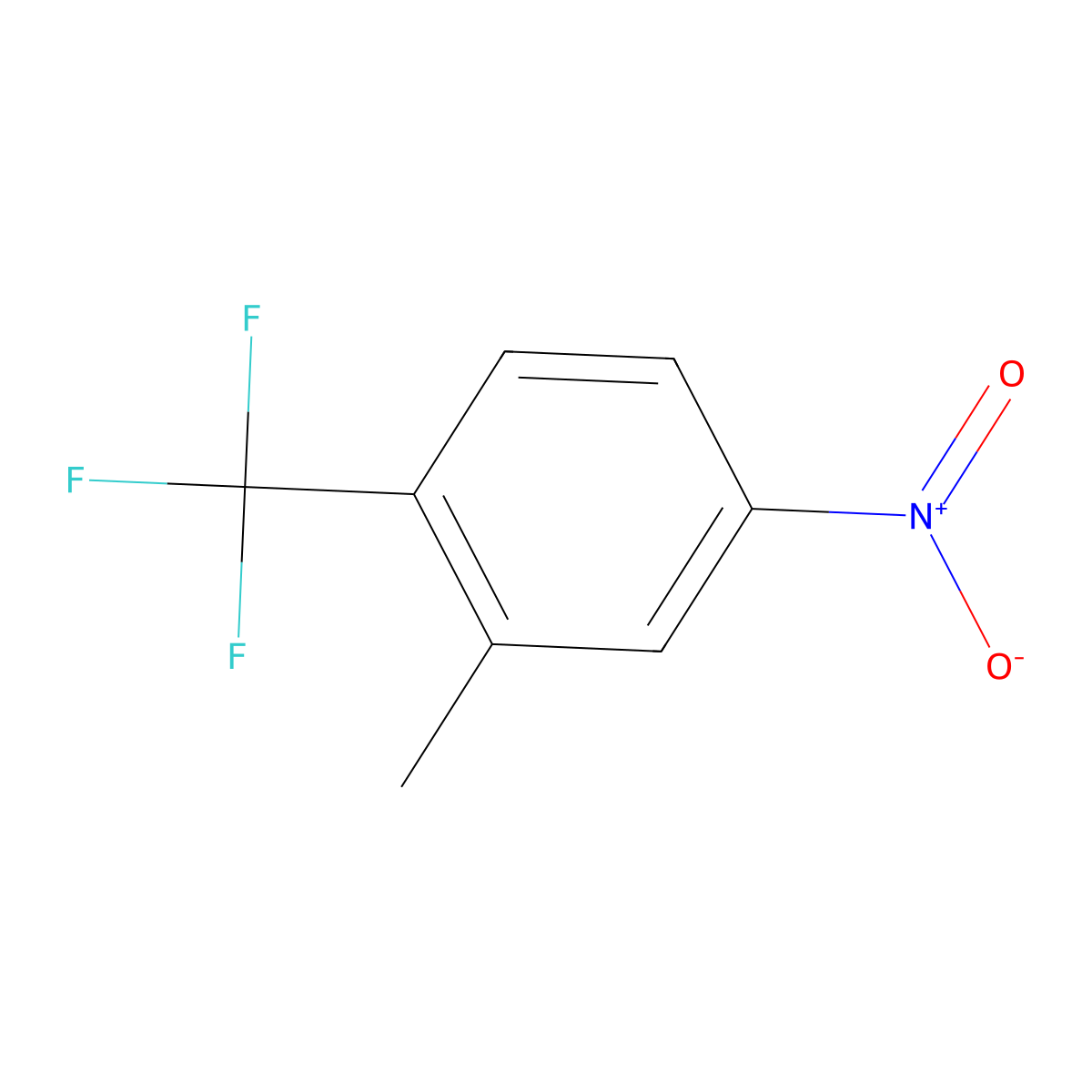 2-Methyl-4-nitrobenzotrifluoride molecular structure, CAS 1960-52-7
