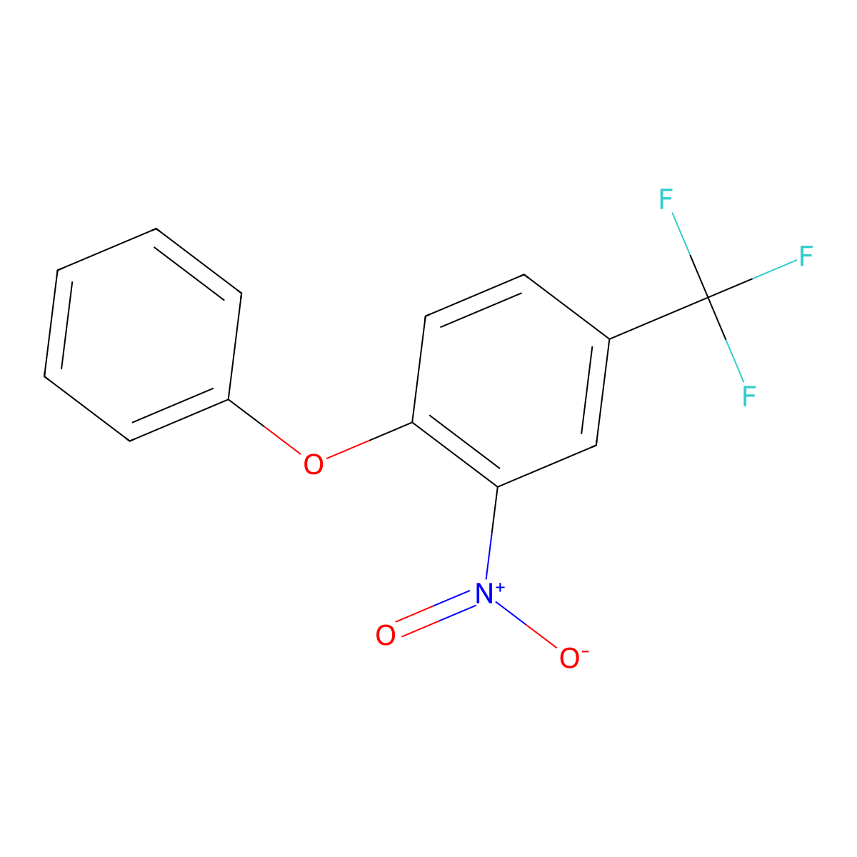 2-Nitro-1-phenoxy-4-(trifluoromethyl)benzene molecular structure, CAS 1960-59-4