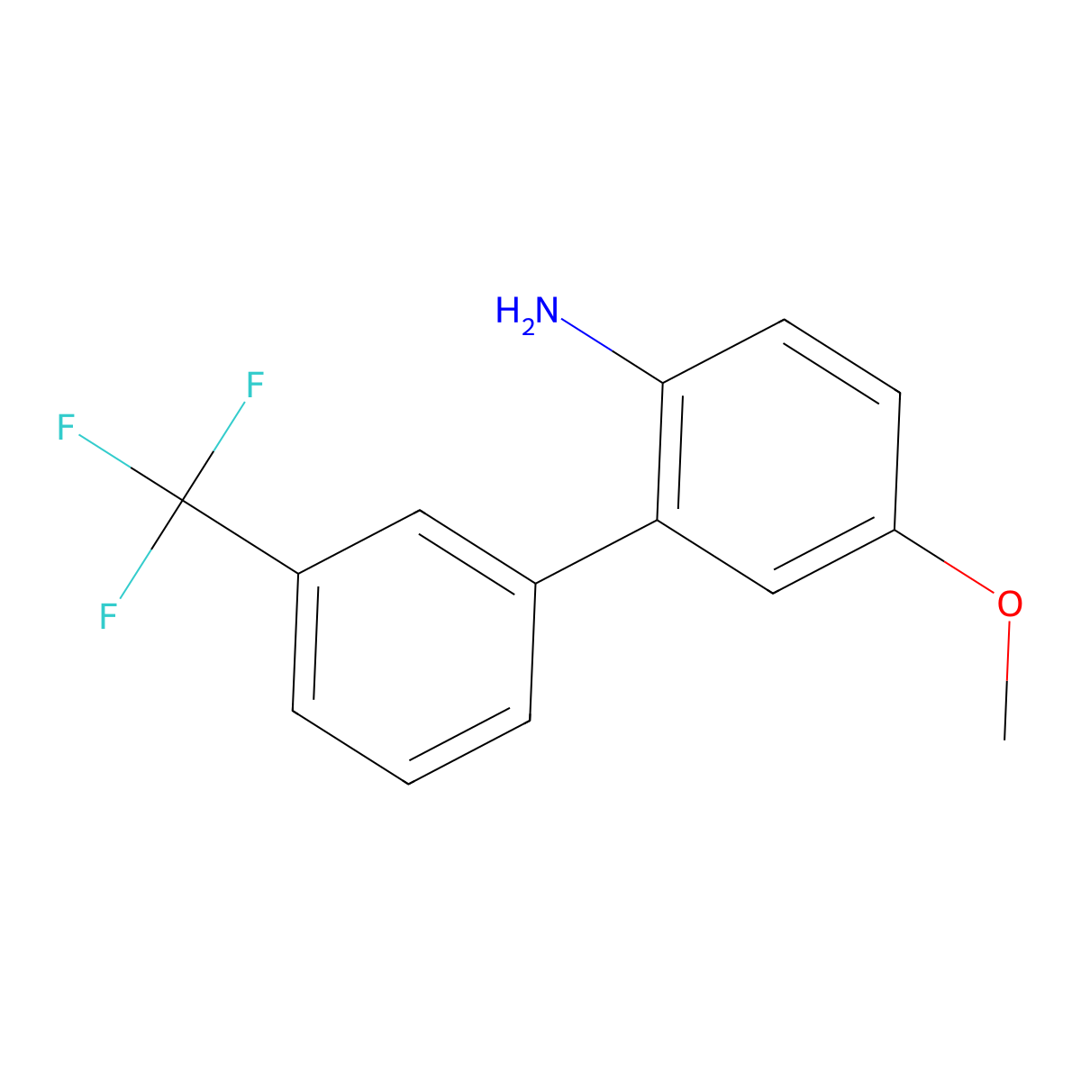 5-Methoxy-3'-(trifluoromethyl)-[1,1'-biphenyl]-2-amine molecular structure, CAS 1960417-13-3