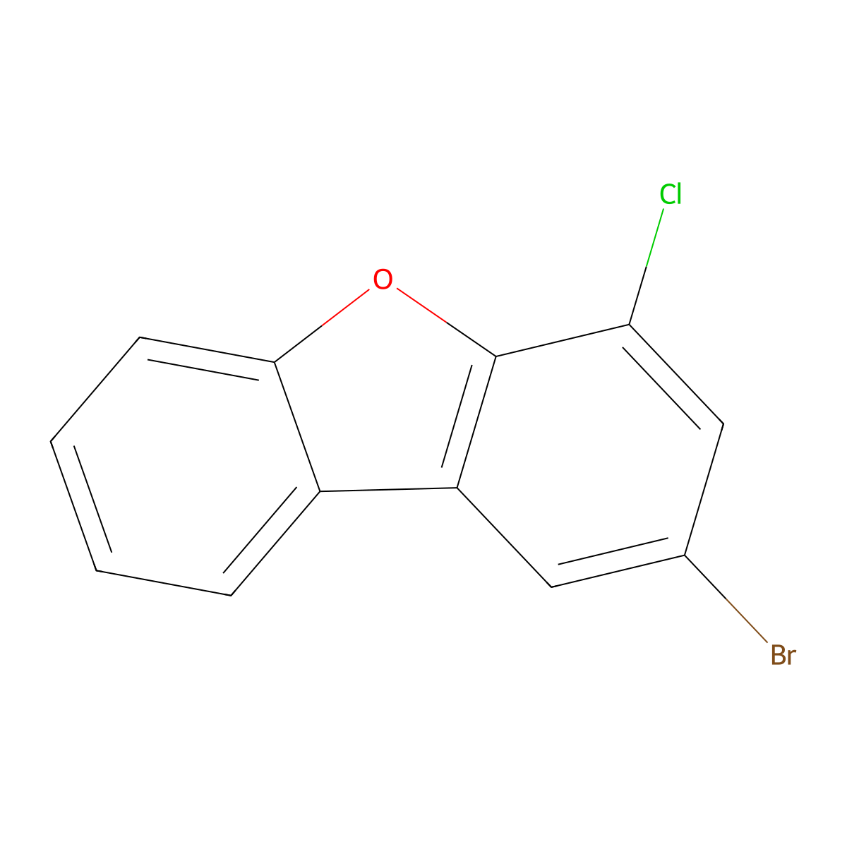 2-Bromo-4-chlorodibenzo[b,d]furan molecular structure, CAS 1960445-63-9
