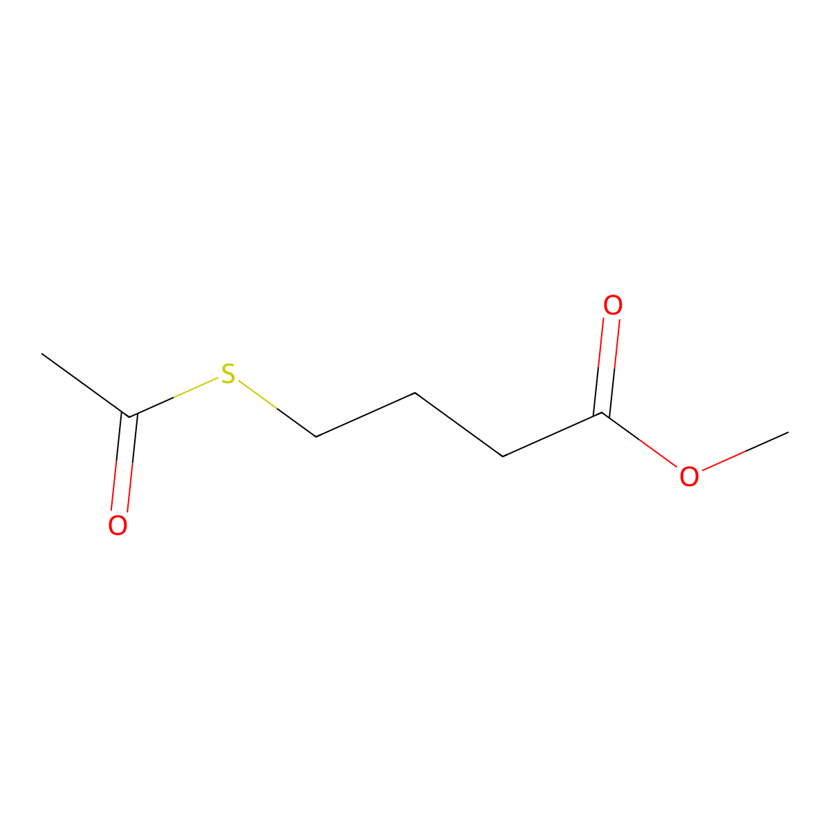 Methyl 4-(acetylsulfanyl)butanoate molecular structure, CAS 196103-71-6