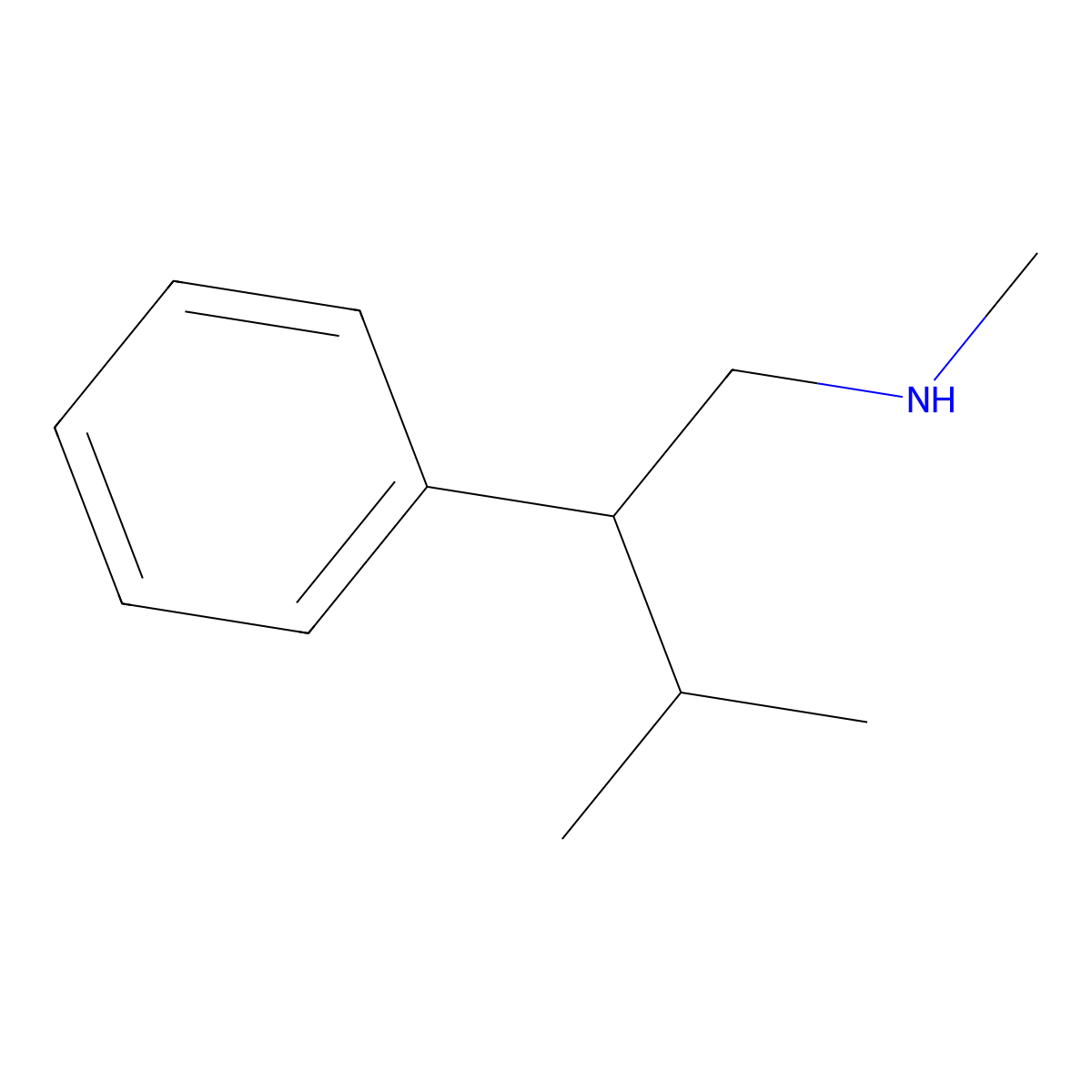 N,3-dimethyl-2-phenylbutan-1-amine molecular structure, CAS 196106-04-4