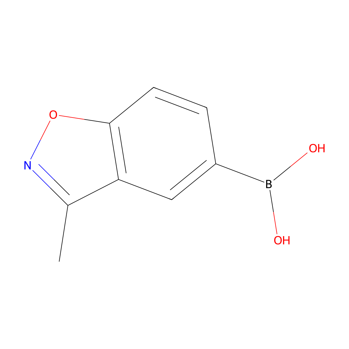 3-Methyl-benzo[d]isoxazole-5-boronic acid molecular structure, CAS 1961191-14-9