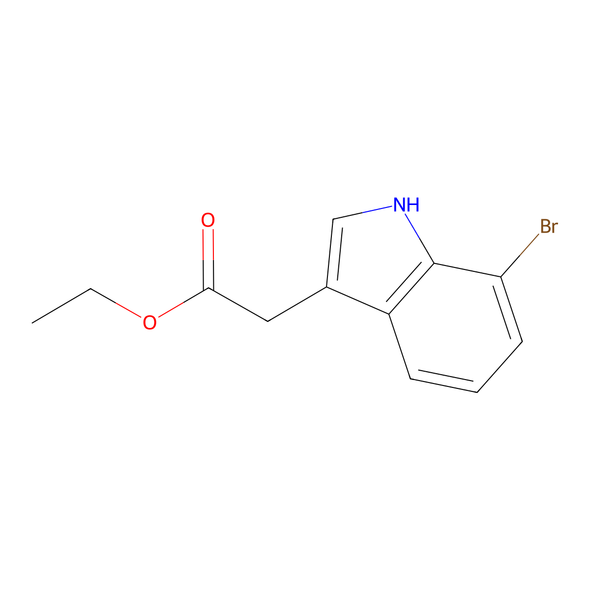 Ethyl 7-Bromoindole-3-acetate molecular structure, CAS 1961269-65-7