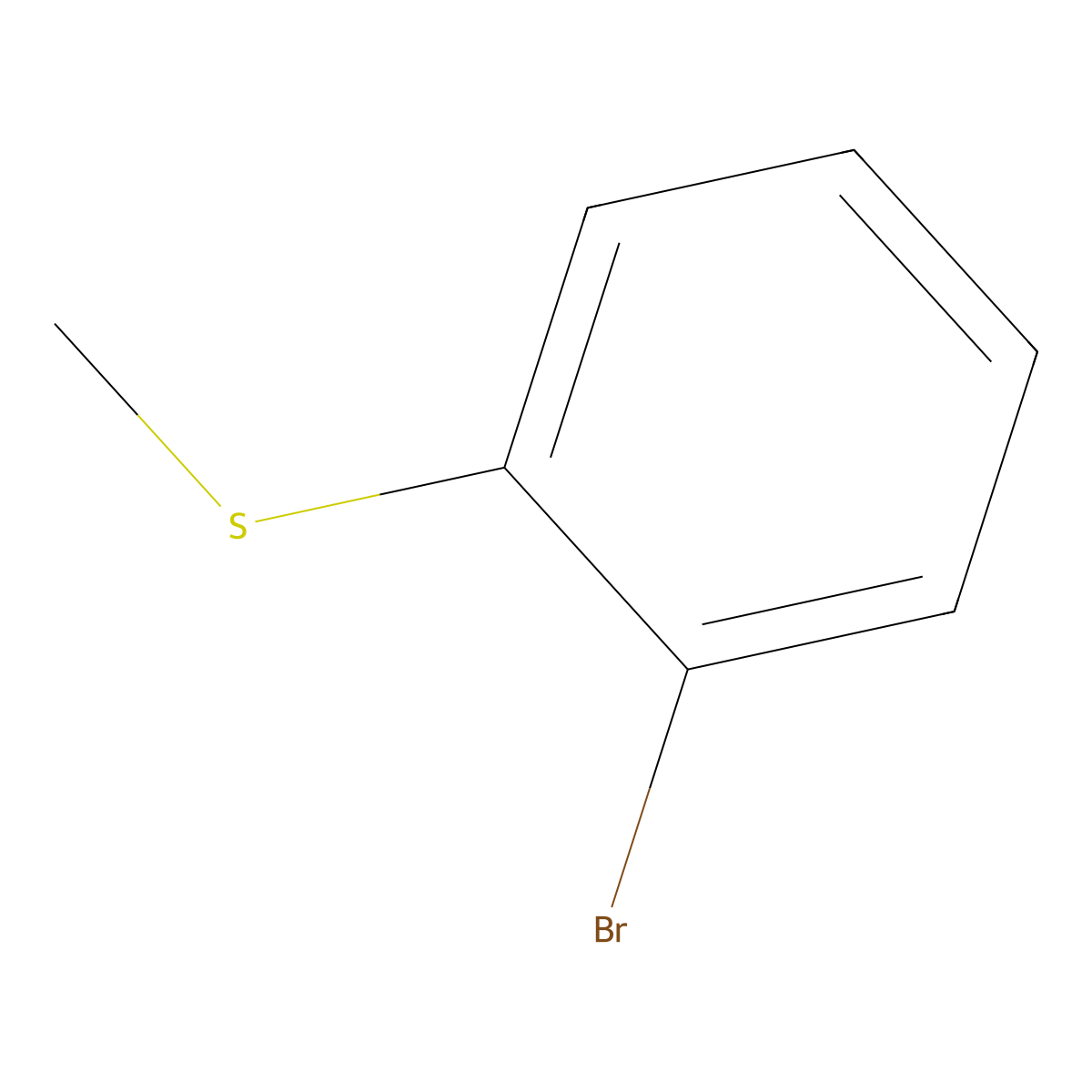 2-Bromothioanisole molecular structure, CAS 19614-16-5