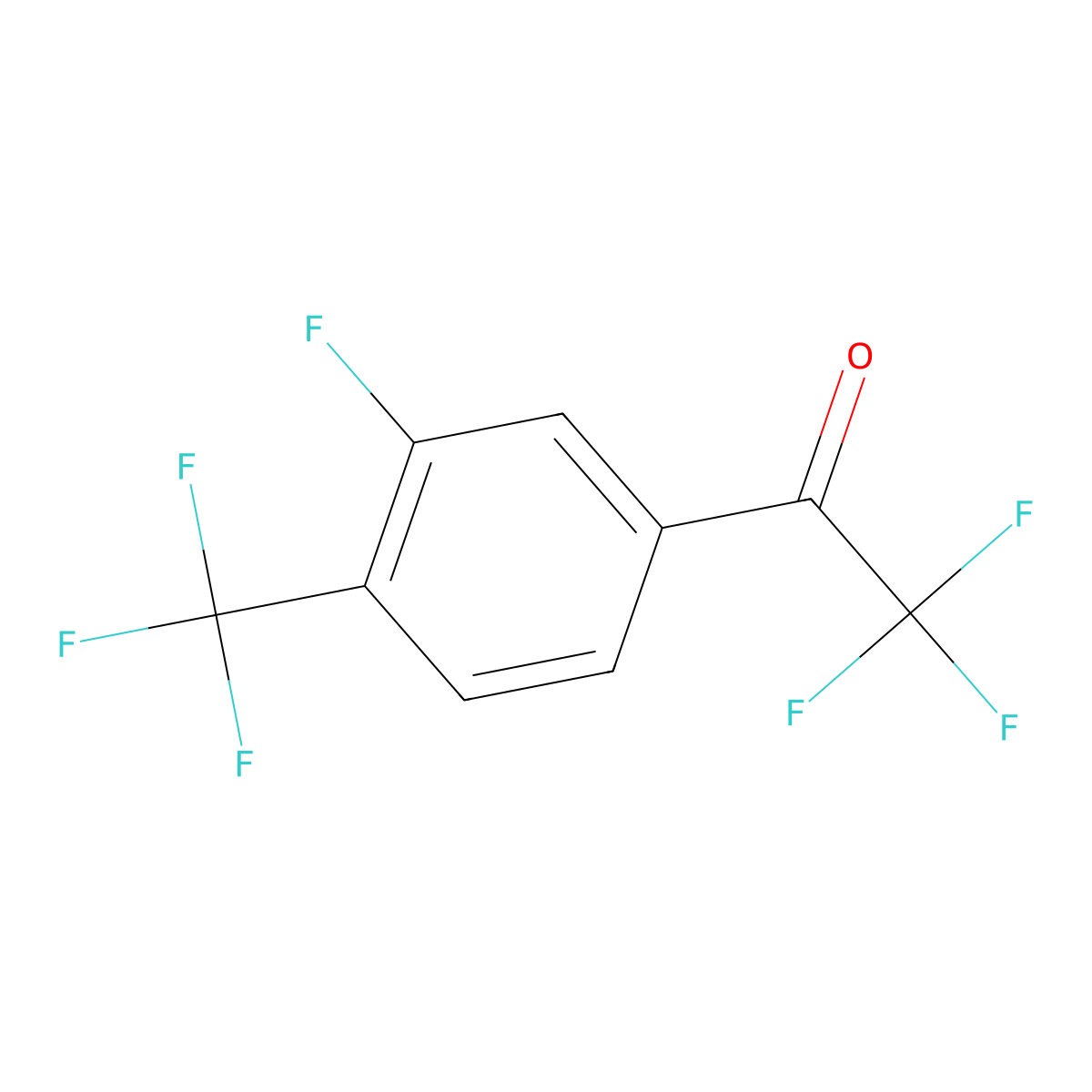 4'-(Trifluoromethyl)-2,2,2,3'-tetrafluoroacetophenone molecular structure, CAS 1961422-26-3