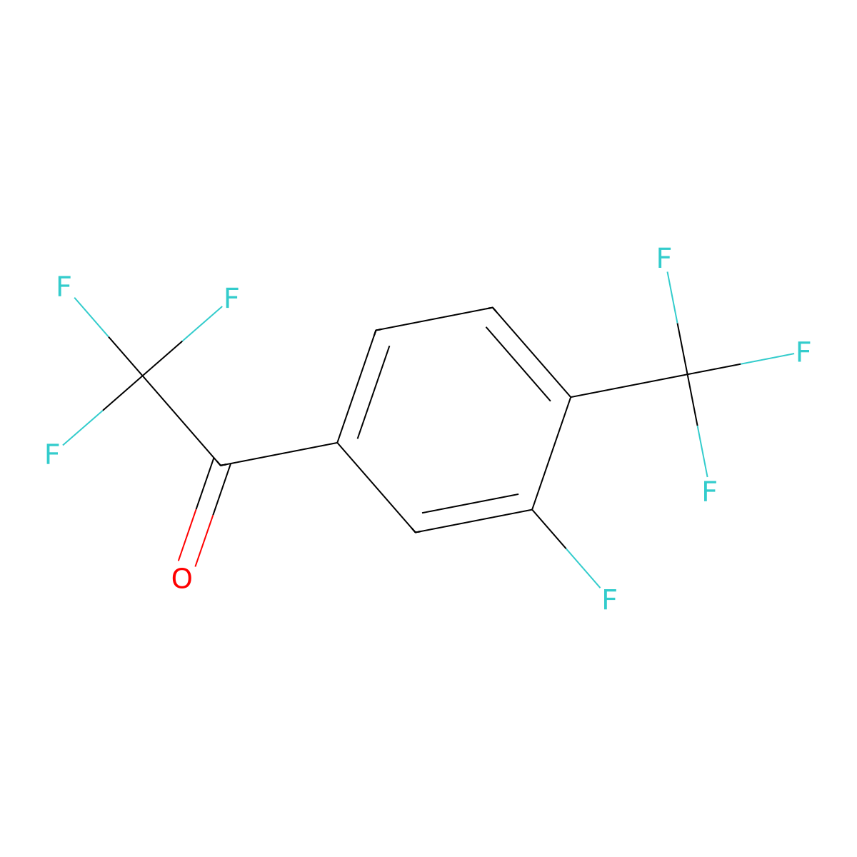 4'-(Trifluoromethyl)-2,2,2,3'-tetrafluoroacetophenone molecular structure, CAS 1961422-26-3