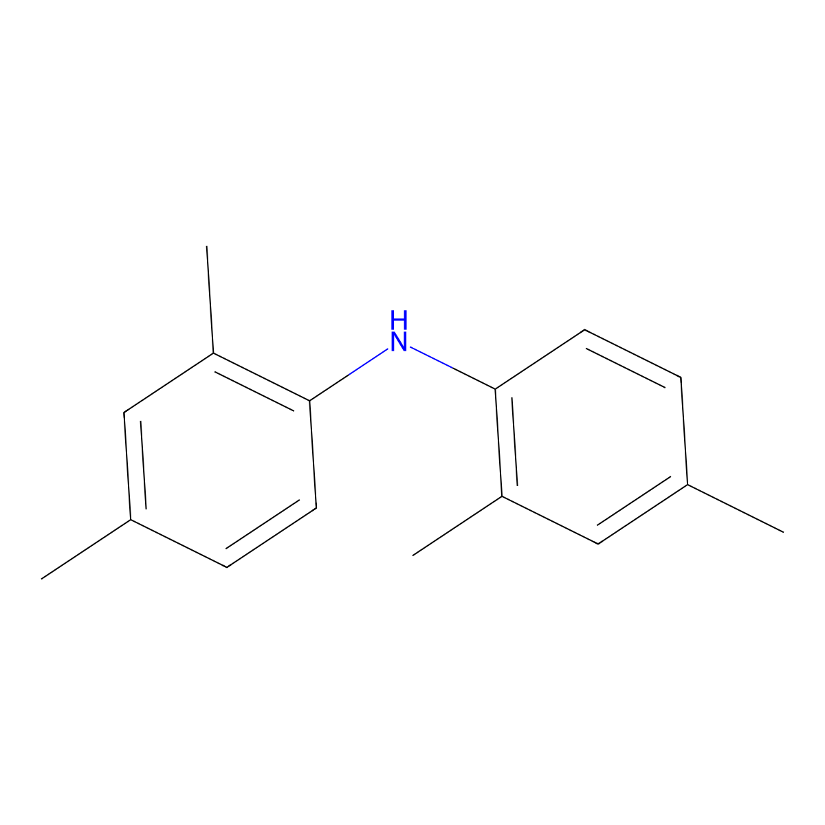 Bis(2,4-dimethylphenyl)amine molecular structure, CAS 19616-28-5