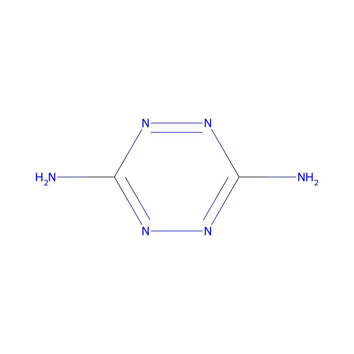 1,2,4,5-Tetrazine-3,6-diamine molecular structure, CAS 19617-90-4