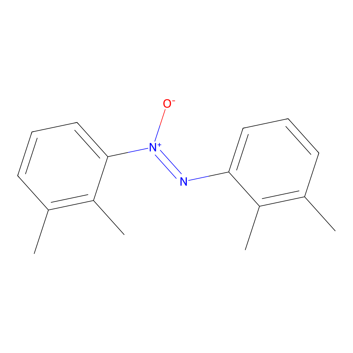 2,2',3,3'-Tetramethylazoxybenzene molecular structure, CAS 19618-11-2