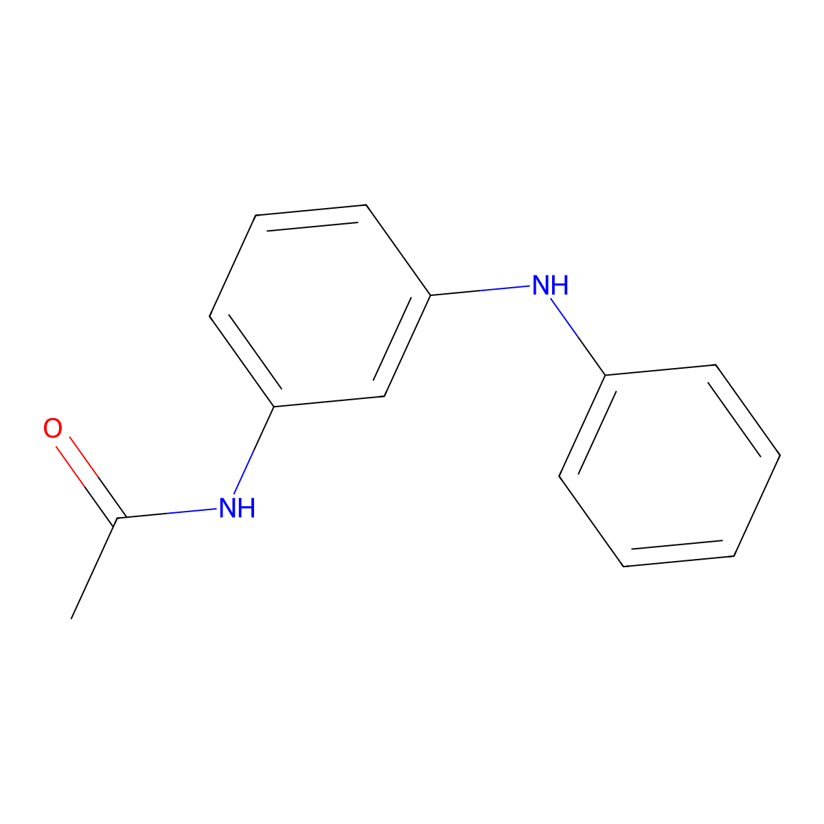 N-(3-anilinophenyl)acetamide molecular structure, CAS 19619-91-1