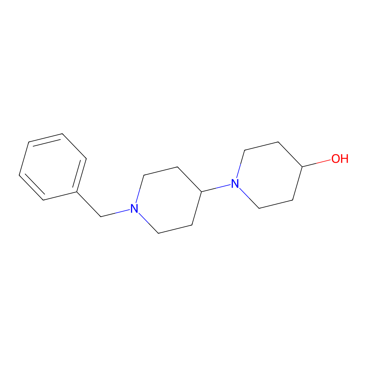 1-(1-Benzylpiperidin-4-yl)piperidin-4-ol molecular structure, CAS 196191-98-7