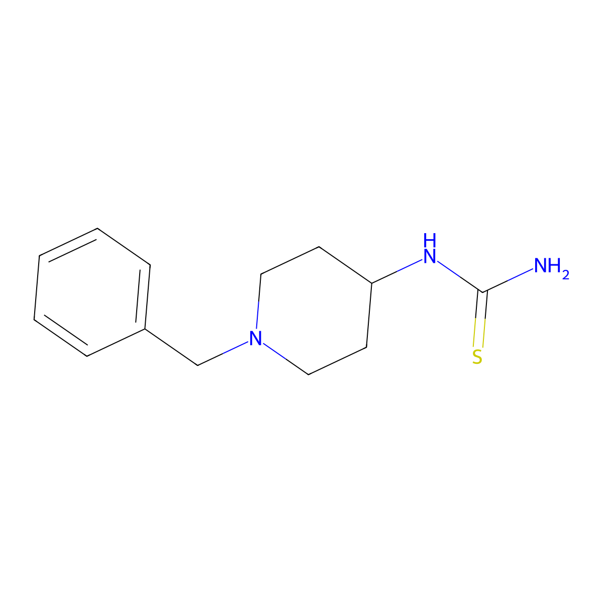 (1-Benzylpiperidin-4-yl)thiourea molecular structure, CAS 196199-56-1