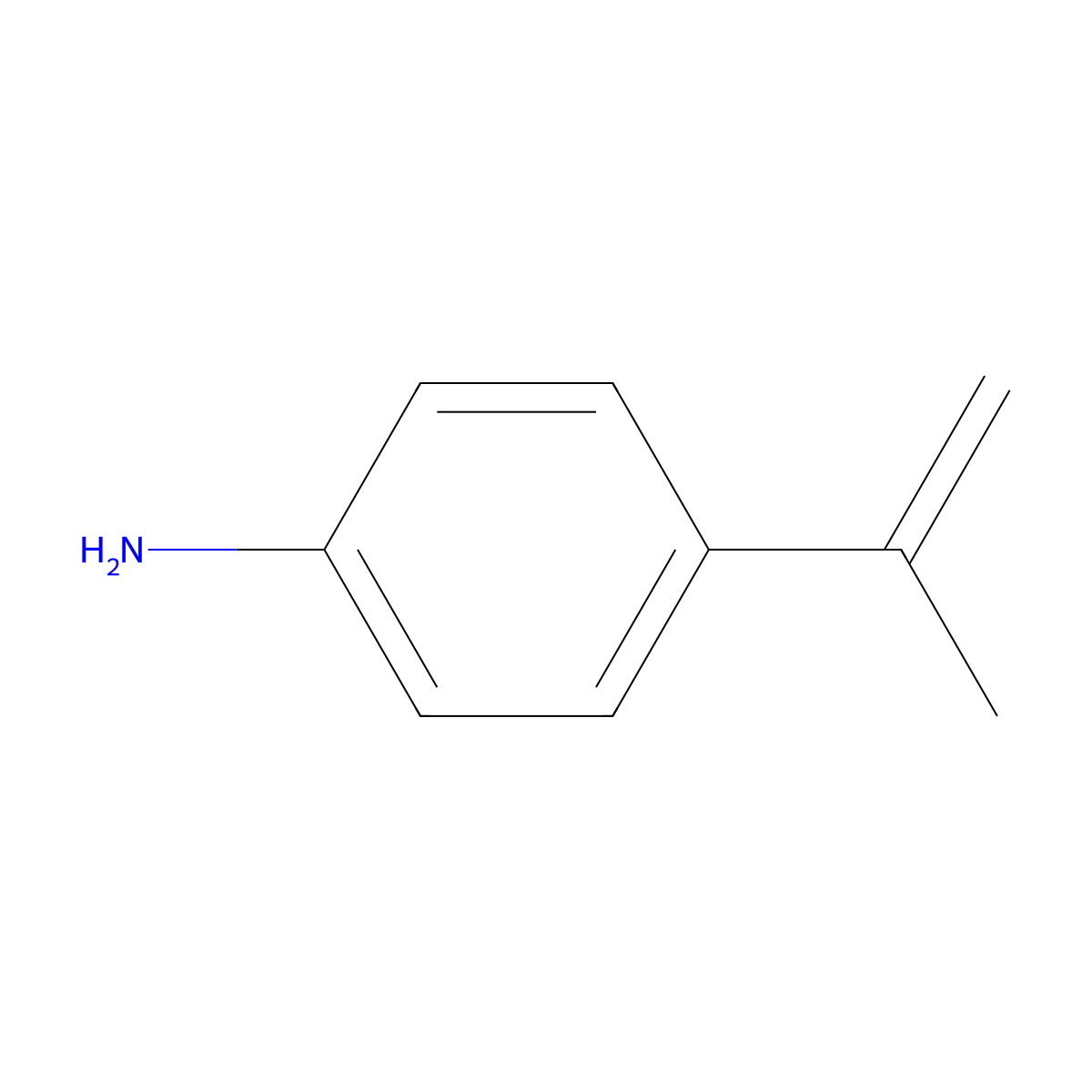Benzenamine, 4-(1-methylethenyl)- molecular structure, CAS 1962-08-9