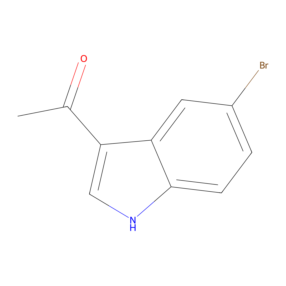 1-(5-Bromo-1H-indol-3-yl)ethanone molecular structure, CAS 19620-90-7