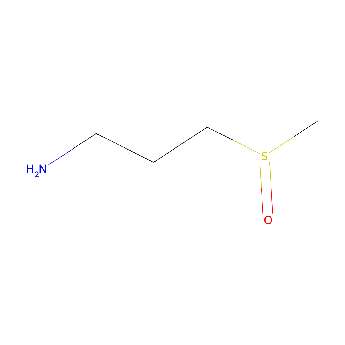 3-Methanesulfinylpropan-1-amine molecular structure, CAS 196200-06-3