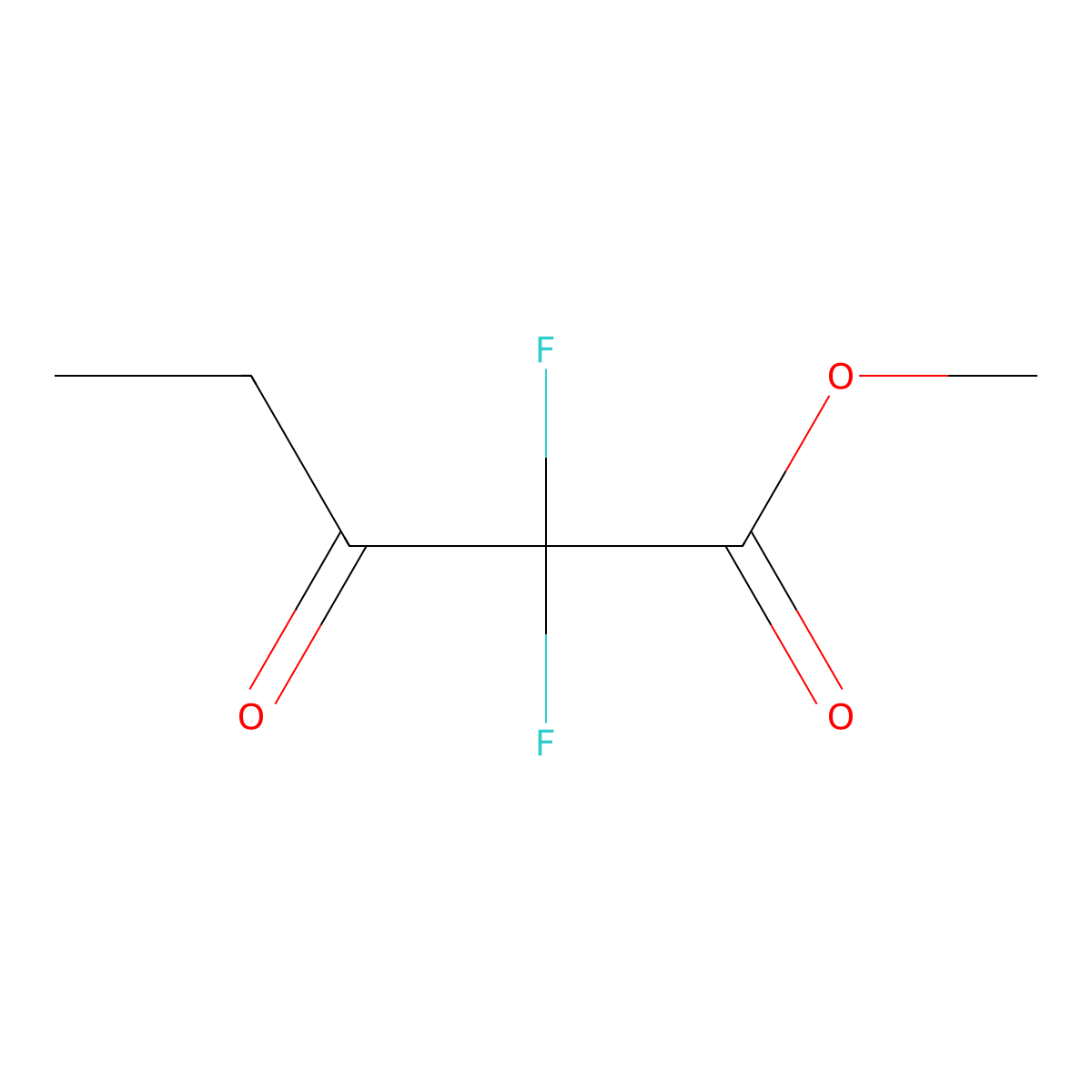 Methyl 2,2-difluoro-3-oxopentanoate molecular structure, CAS 196202-01-4