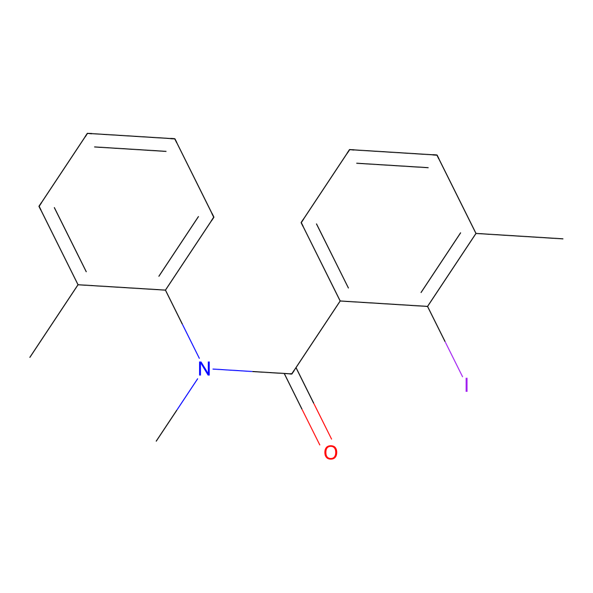 2-Iodo-N,3-dimethyl-N-(2-methylphenyl)benzamide molecular structure, CAS 1962081-15-7
