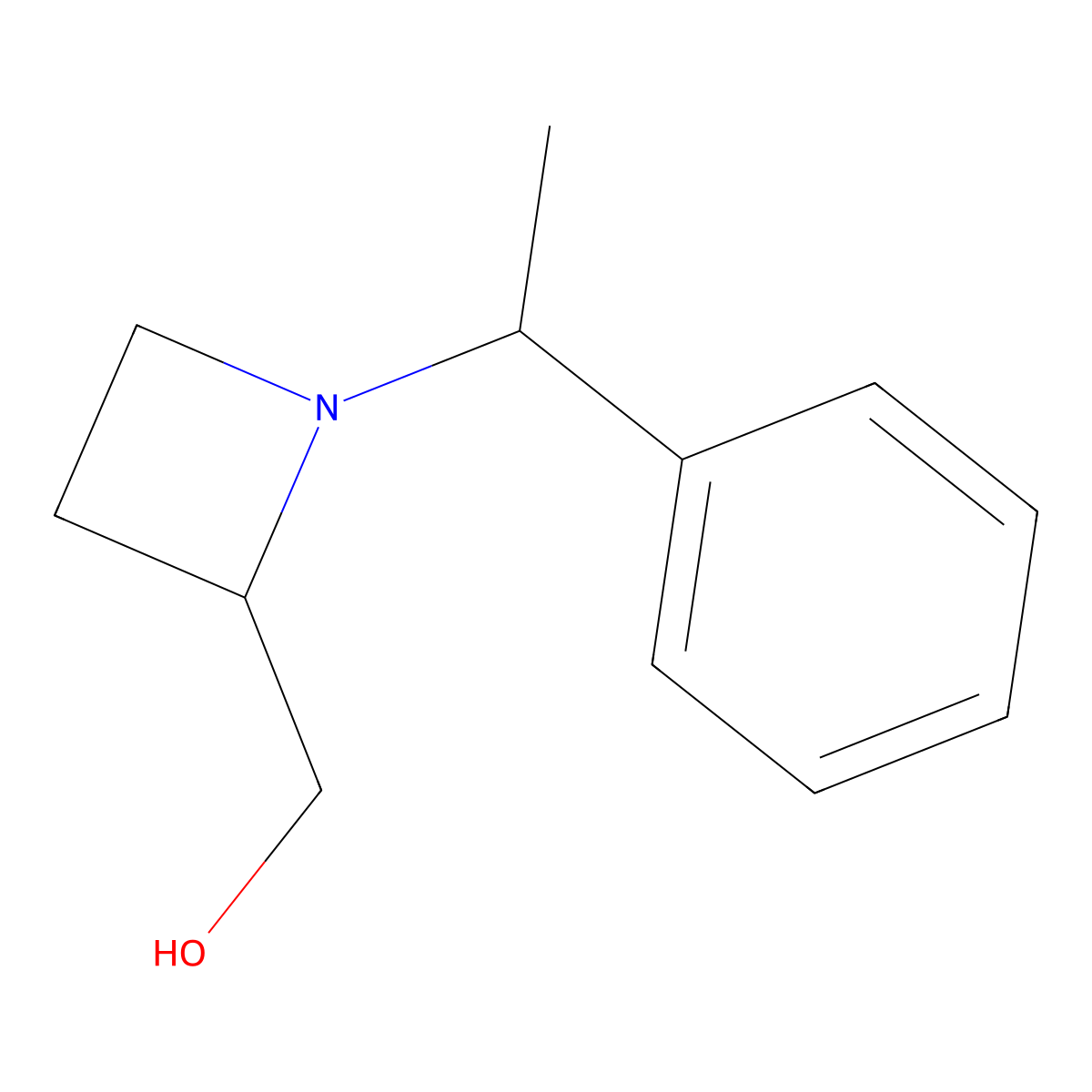 [(2R)-1-[(1R)-1-phenylethyl]azetidin-2-yl]methanol molecular structure, CAS 1962153-11-2