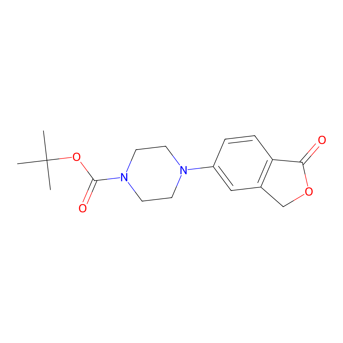 5-(4-Boc-1-piperazinyl)isobenzofuran-1(3H)-one molecular structure, CAS 1962174-33-9
