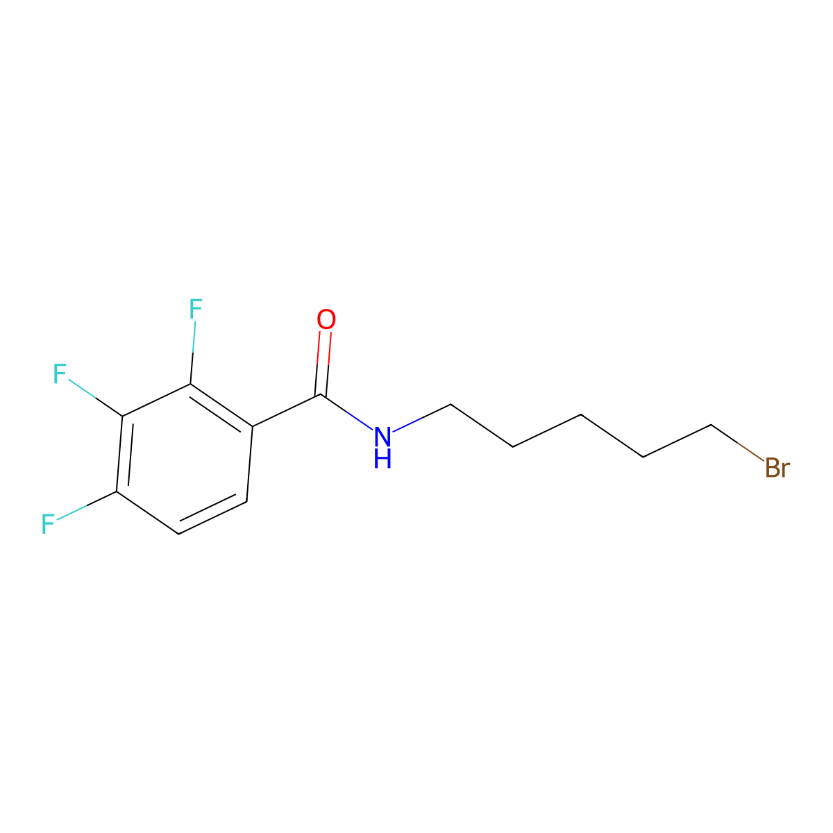 N-(5-Bromopentyl)-2,3,4-trifluorobenzamide molecular structure, CAS 1962563-09-2
