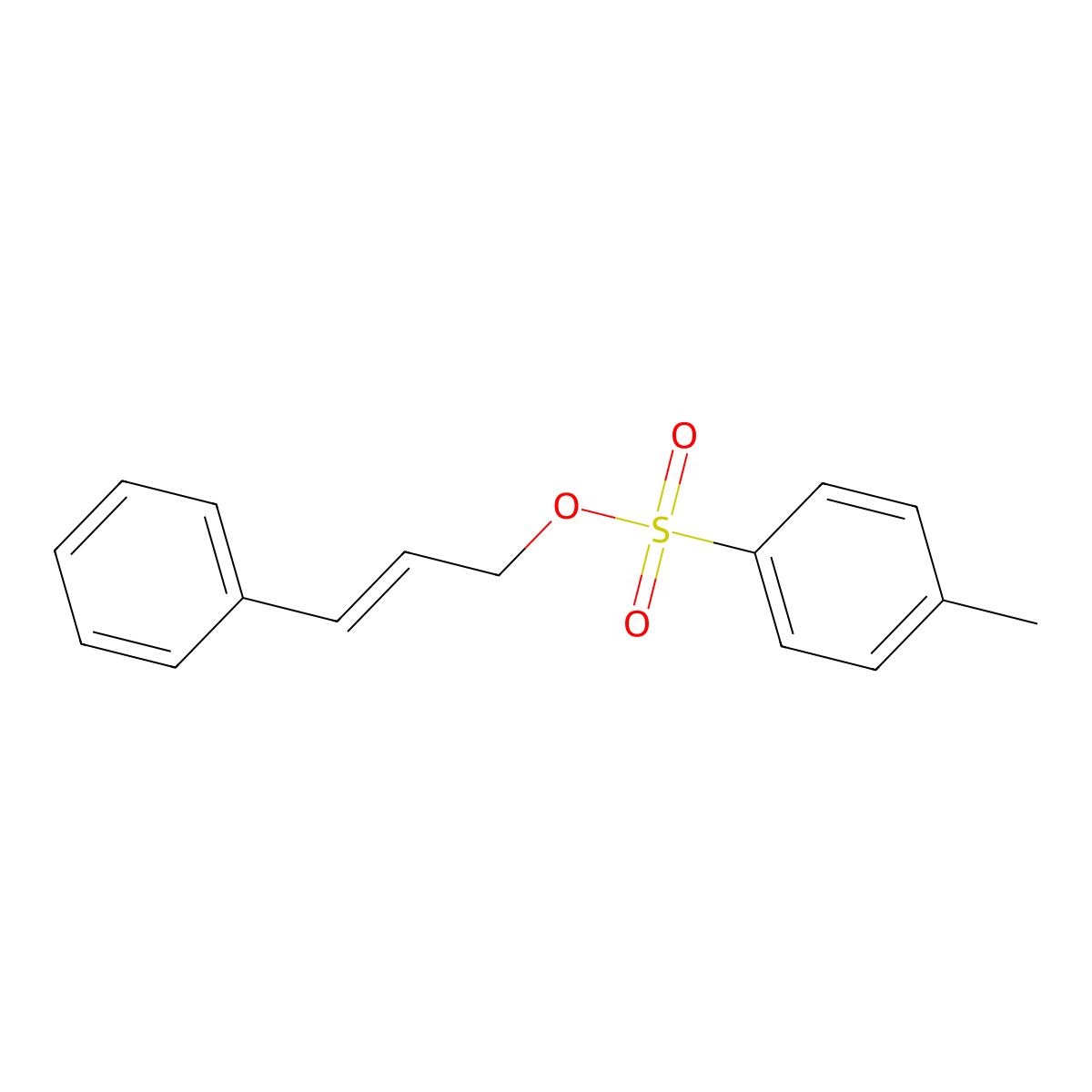 1-Cinnamyloxysulfonyl-4-methyl-benzene molecular structure, CAS 19627-30-6