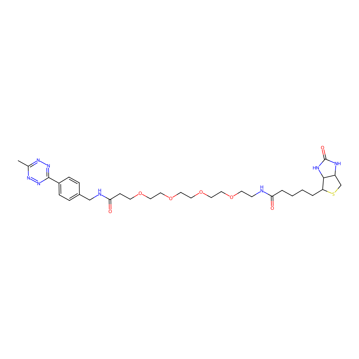 Biotin-PEG4-MeTz molecular structure, CAS 1962919-31-8
