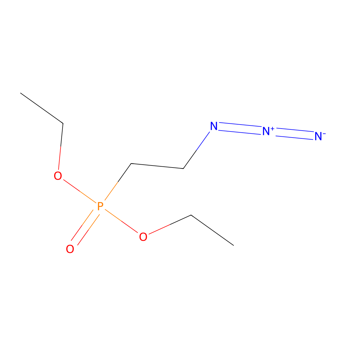 Diethyl (2-azidoethyl)phosphonate molecular structure, CAS 196302-98-4