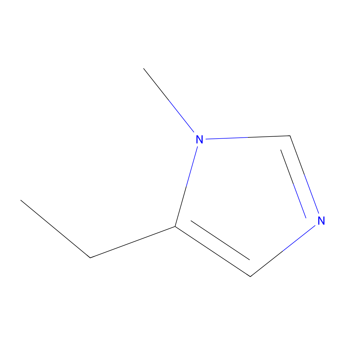 5-Ethyl-1-methyl-1H-imidazole molecular structure, CAS 196304-00-4